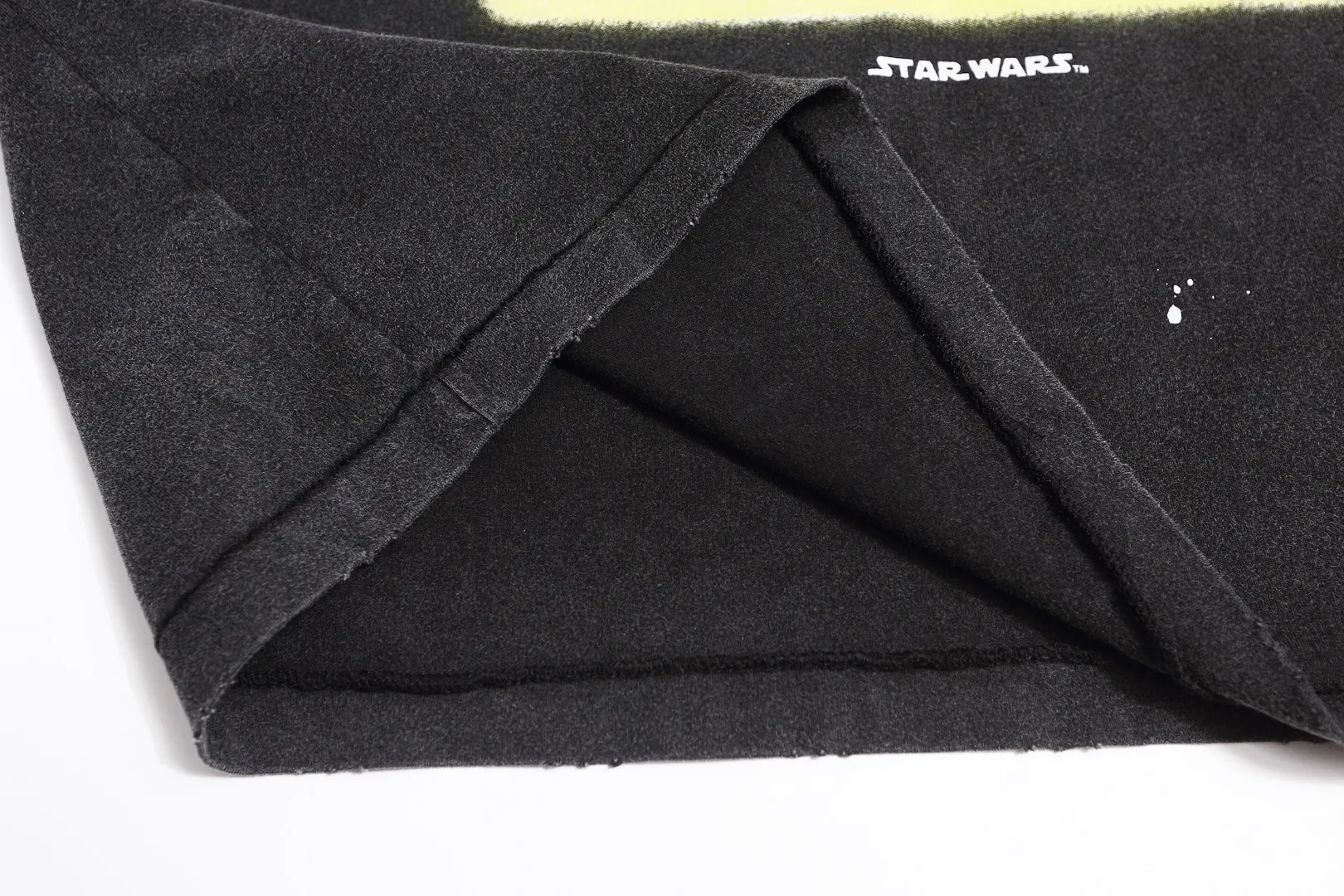 Saint Michael Star Wars VTG American high street washed and distressed loose long-sleeved bottoming T-shirt Fabric: 260g Style number: SM15 Size: S-M-L-XL Color: Black Price: P156